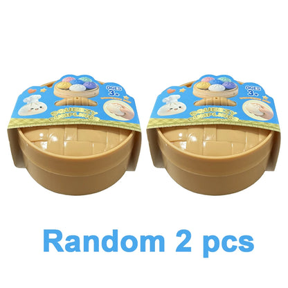 Squishy Dumpling Toy Crystal Steamer Bun Food Shape Squeeze Stress Relief Fidget Toy Desktop Ornament Gift