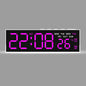 LED Digital Alarm Clock Temperature Week 2 Alarms Ambient Light Brightness Adjustment Bedside Electronic Table Clock USB Powered