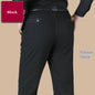 New Arrival 100% Cotton Summer Autumn Men's Casual Pants Fashion Solid Black Beige Gentle Thicken Trousers Brand Smart Suit Pant