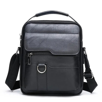Brand Men Shoulder Bag for 9.7" iPad Men PU Leather Flaps Men's Crossbody Bags Business Flap Male Solid Messenger Bag Travel Bag