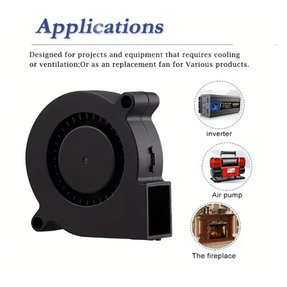 75mm USB Fan Cooling Turbo Blower Brushless 3D Printer 7515 For Extruder DC Cooler Power Inverter Air Pump PC CPU