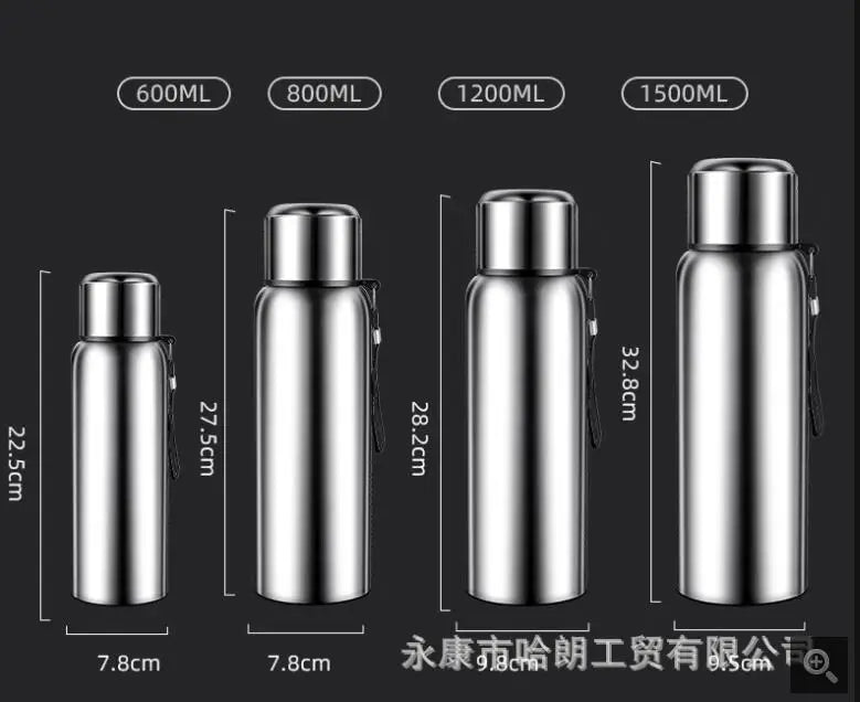 Stainless Steel Thermos Vacuum Hot Water Flask Large Capacity Smart Thermal water bottle Temperature Display Insulated Mug Cup