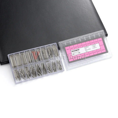 360pcs/set Metal Link Pin Watch Repair Tools Dia 1.5mm/1.8mm Strainless Steel Spring Bars Length 8mm- 25mm Watchband Strap Pin