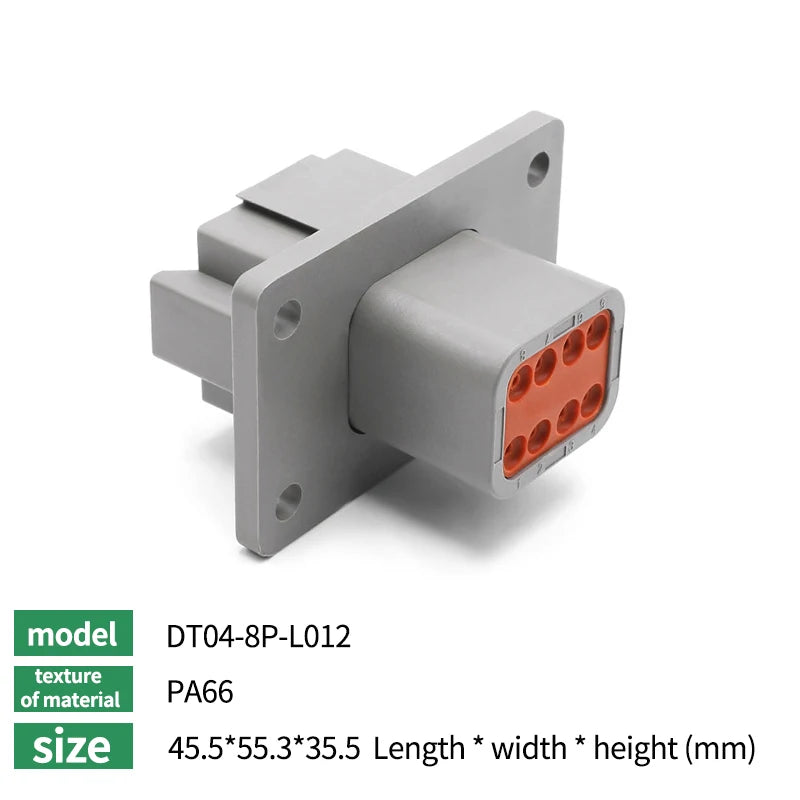 10/50/100 Sets Deutsch DTM/DT/DTP/DTF Automobile Connector Plug&Socket Male&Female Terminal DTM04-2/3/4/6/8/12 DTM06-2/3/4/6/8S