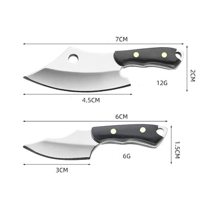 EDC Mini Knife Sharp Mini Kitchen Knife Gift Carry Pocket Knives Unboxing Tool Portable Paper Cutting EDC Fixed Keychain Knife