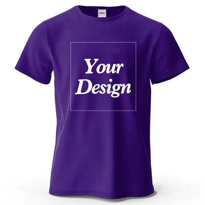 Custom T shirt Customized Tshirt Personalized Tee Shirt Diy Print Your Photo Brand Logo Text Men Women 100% Cotton Premium Gift