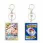Key chain Charmander Mewtwo Umbreon Jigglypuff Venusaur Blastoise Solgaleo Game Card Acrylic Keychain Pendant Decoration