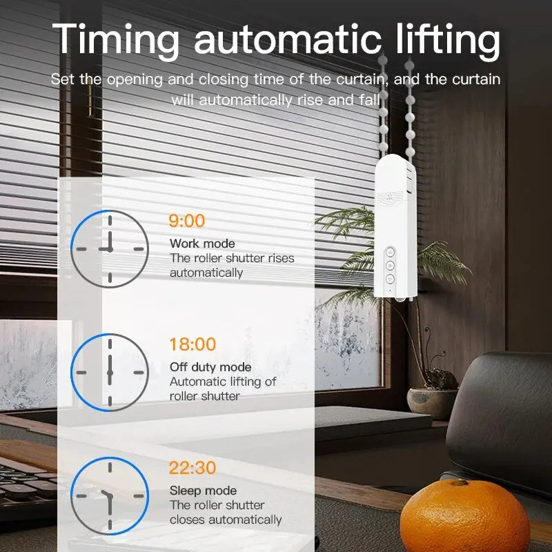 Smart Blind Motor Automatic Electric Roller Shutter Shadows Robot for Tuya Zigbee Control Lifting Curtain Opening Closing Driver
