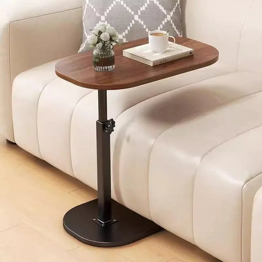 Foldable Adjustable Laptop Bedside Table Multifunctional Lift Workstation Small Space Computer Desk for Home Office Tea& Reading