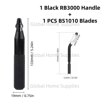 Deburring Tool RB3000 with 1 or 11 High Speed Steel Swivel Blades BS1010 BS1018 BK3010 BS3010 360 Degree Rotary Head Burr Remove