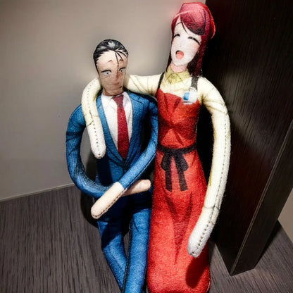 Smoking Behind The Supermarket with You Abstract Plush Figure Sasaki|Yamada|Tayama Anime Peripheral Bendable Soft Doll Cute Toys