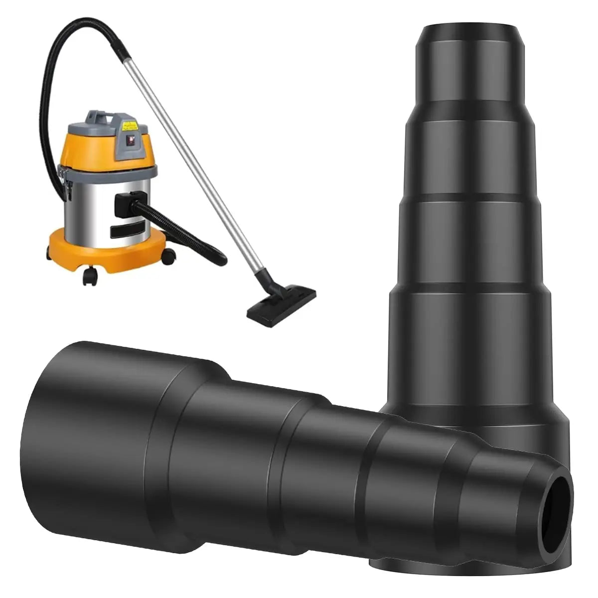 Airtight Universal Vacuum Hose Adapter 50-23mm Efficient Dust Collection Reducer Set for Power Tool Workshop Dust Free