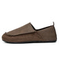 Fashion Mens Casual Shoes Soft Leather Comfort Man Loafers Outdoor Walking Half Slippers Breathable Lazy Driving Shoes Moccasins