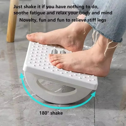 Portable Foot Stool with Massage Rollers Ergonomic Support for Home and Office Under-Desk Comfort