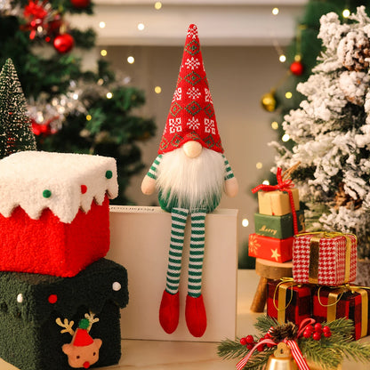 Christmas decoration items  Nordic style decorative figurines Christmas decorations - Faceless old man doll  Window display item