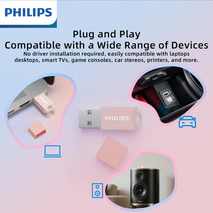 PHILIPS Cute 128GB USB Flash Drive Novelty Soft Silicone Memory Stick USB Thumb-Drive Cartoon for PC/Tablets/Mac/Laptop