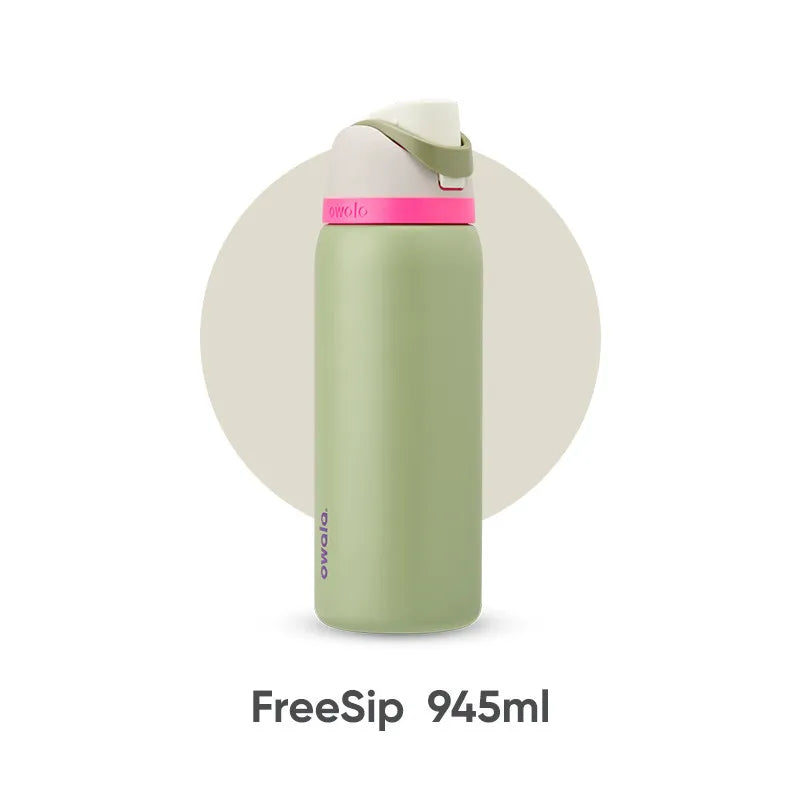 Owala Freesip 32oz Insulated Cup Straw Stainless Steel Water Cup Large Capacity Handheld Outdoor Insulated Pot 945ml