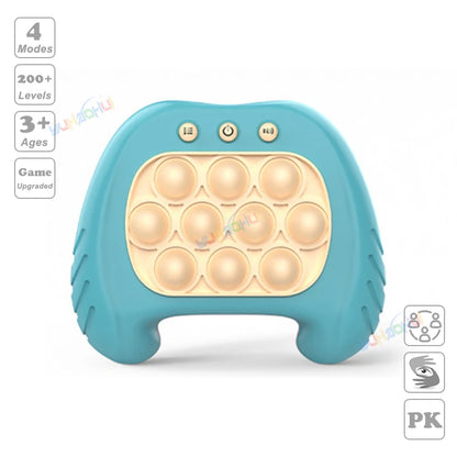 Electronic Pop Light Up Game Handle Toys for Children Adults Fidget Anti Stress Relief Toys Chases Light Game Console Xmas Gifts