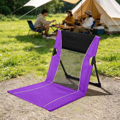 Low Beach Chair Foldable Poolside Lounge Seat with Carry Bag Lounge Chairs for Poolside for Tanning Traveling Camping Picnic