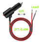 2FT/6FT/12FT 12V Car Cigar Lighter Socket Plug Connector Extension Cord Power Adapter On Off Switch Universal Charger Adapter