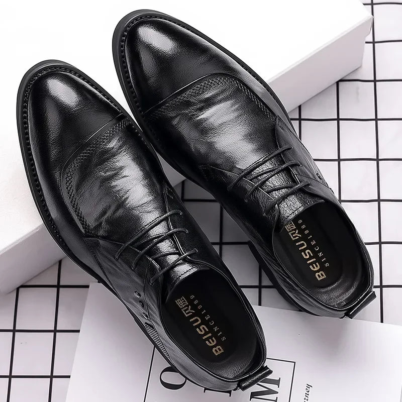 Dress Shoes for Men Shoes Male Genuine Leather Business Formal Oxfords Footwear Man High Quality Leather Loafers Zapatos Hombre