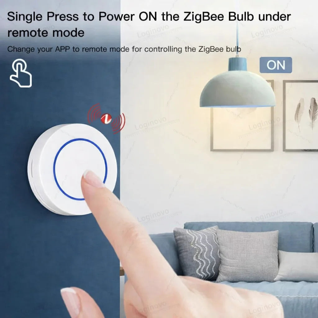 ZigBee Scene Switch Wireless Remote Push Button Controller Battery Powered Automation App Control With Ewelink Z2M Need Gateway