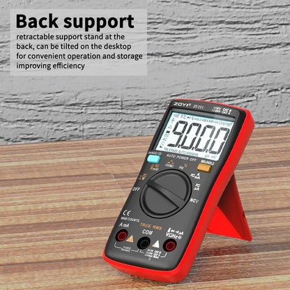 ZOYI 9999 Counts True RMS Digital Multimeter Auto Range Anti-Burn NCV AC DC Voltage Current Temperature Electrician Tester