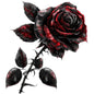KT88# Gothic Rose Sticker Stickers,Wall Toilet Decal Removable, Vinyl Car Sticker for Bathroom Decor, Outdoor Indoor Use