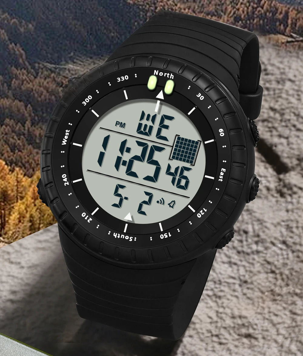 SANDA New 6256 Men's Electronic Watch Large Dial Outdoor Waterproof Sports Watch Night Light Alarm Clock Multi functional Watch