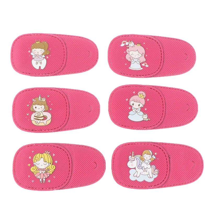 【6Pcs/set Children Health Care Kids Occlusion Medical Lazy Eye Patch Eyeshade For Kids Strabismus Vision Care Kit】