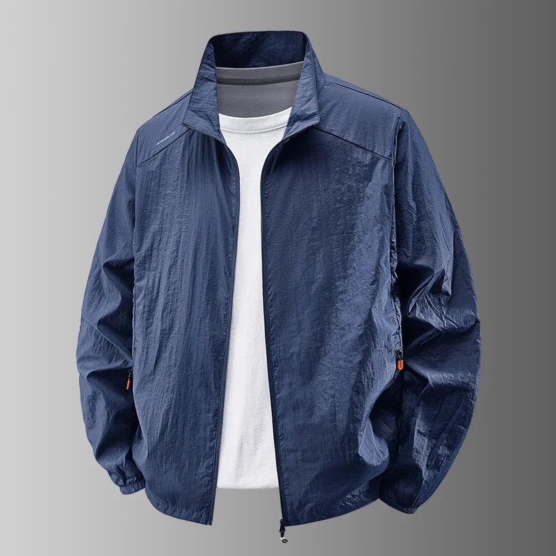 Sunscreen Jacket for Men Summer Thin Lightweight Breathable UV Protection Ice Silk Outdoor Fishing Hiking Sikn Coats