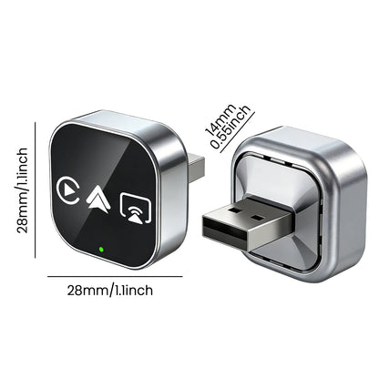 CarRocket 4in1   Carplay Adapter Wired To Wireless Android Auto Mirror Link Smart MiNi Ai Box USB Plug and Play Bluetooth WiFi
