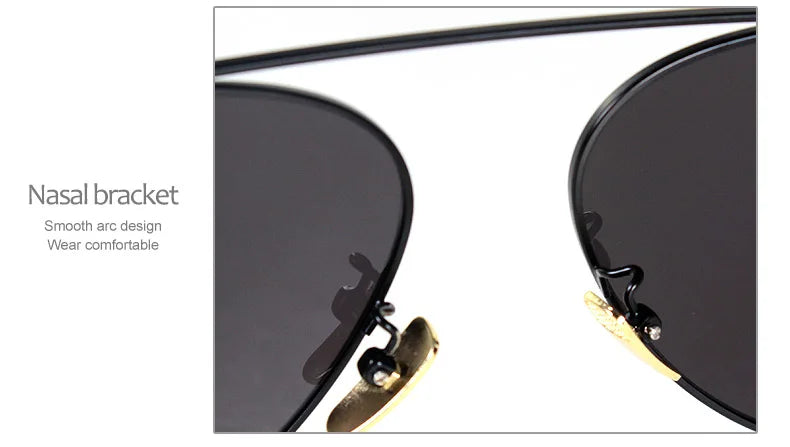 TAGION Brand New Men's Pilot Sunglasses Women Men Alloy Frame Fashion Sunglasses Driving Lenses Unisex Eyewear 2767