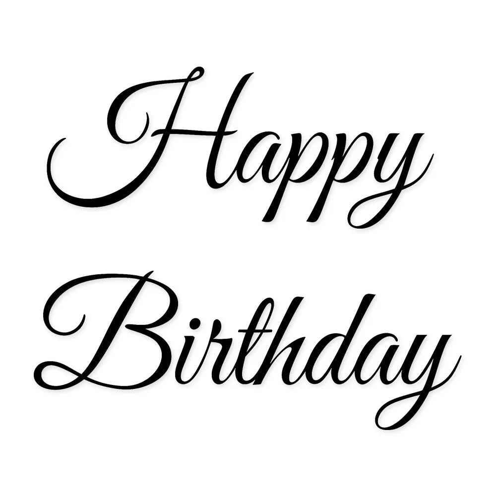 2lines/1Set Custom Birthday Party Backdrop Vinyl Stickers Waterproof Personalized Name Quote DIY Wall Mirror Decals Universal
