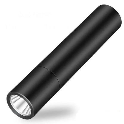 Mini Flashlight USB Rechargeable Aluminum Alloy Flashlight Super Bright LED Bead Adjustable Focus Long-range Portable Flashlight