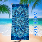 1pc Boho Mandala & Tropical Floral Print Extra Large Quick Dry Beach Towels Perfect choice for beach vacation party gifts