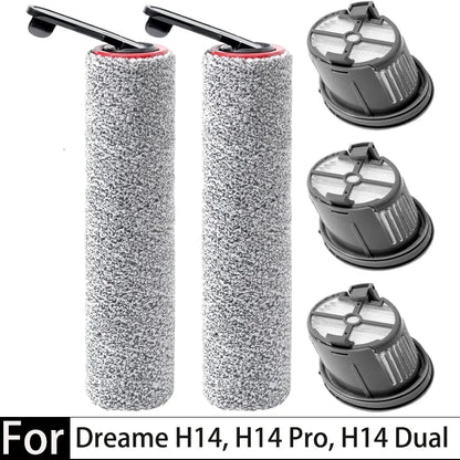 Dreame H14 Dual / H14 Pro / H14 / H20 Pro Plus / H20 Ultra / H30 Ultra Vacuum Cleaner Roller Hepa Filter Accessories