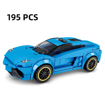 City Speed Racing MOC Car Sports Building Blocks Bricks Classic Rally sport Super Racer Vehicles Christmas gift Technical toys