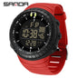 SANDA New 6256 Men's Electronic Watch Large Dial Outdoor Waterproof Sports Watch Night Light Alarm Clock Multi functional Watch