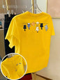 Cartoons Cats Prints T-Shirts Summer Womens Cotton T Shirts Basic O-Neck Oversized Short Sleeve Tops Casual Street Woman Clothes