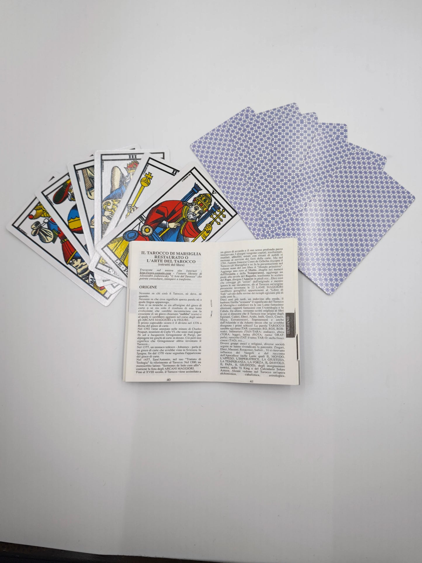 French Ver. Marseille Tarot 78 Cards Full Set Original Vintage Marseille Tarot Deck With Guidebook Divination Game Cards