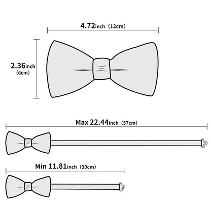 Hi-Tie Mens Bow Tie Hanky Cufflinks Set White Black Gray Silver Pre-tied Butterfly Knot Bowtie for Male Wedding silk Business