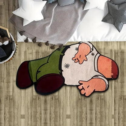 VIKAMA Parody Home Mat - Anti-Slip & Noise-Reducing Entryway Doormat Bedroom Entrance Rug Bedside Carpet Home Decor