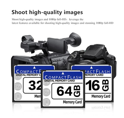 CF Memory Card 64GB 32GB 16GB 8GB Compact Flash Digital Memory Card 4GB 2GB 1GB 512MB High Speed Flash Card For Camera