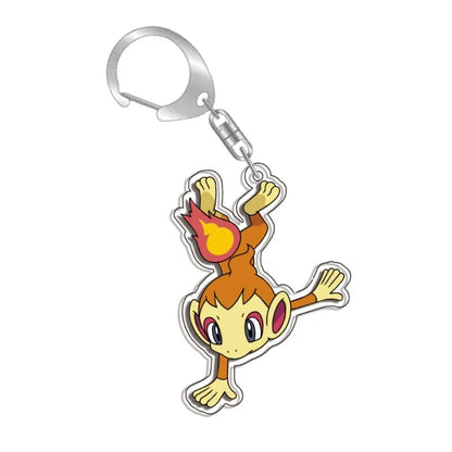 Keychain for Pokemon Charizard Vaporeon Leafeon Bag Charms Acrylic Anime Game Collectable Gifts Art Collection Toy Decoration