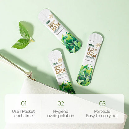 100 Pcs LAIKOU Moisturizing Sleeping Mask Sakura Snail Seaweed Centella Face Mask Tendering & Nourishing Oil-control Skin Care