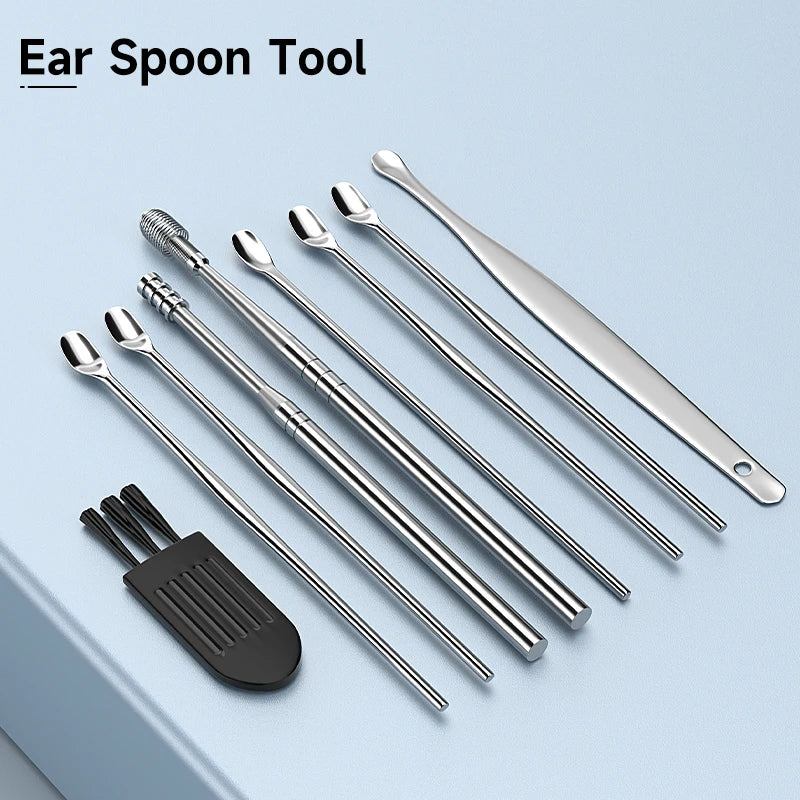 Smart Visual Ear Sticks HD1080P 4.2MM Camera WIFI Ear Pick Ear Cleaner Ear Spoon Wireless Endoscope Health Care Waterproof 6LEDs