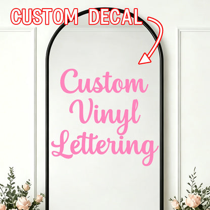 3lines/1Set Custom Wedding Vinyl Lettering Decals Personalized Name Quote Backdrop Stickers DIY Wall Decor for Arch Sign