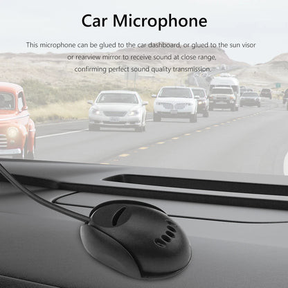 Car Audio Microphone Mini Wired External Microphone 3.5mm Clip Jack Plug Mic Stereo For Auto DVD Radio 3m Long Professionals