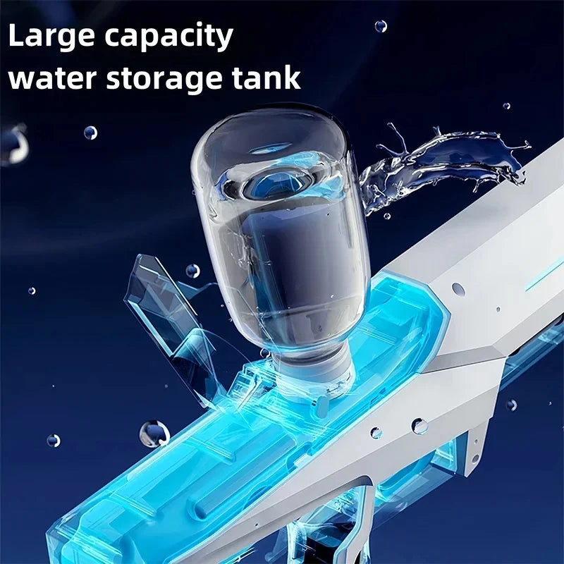Electric Water Guns for Adults Powerful Squirt Automatic Suction Water Storage Gun Blasters Summer Pool Outdoor Game Toy Gift